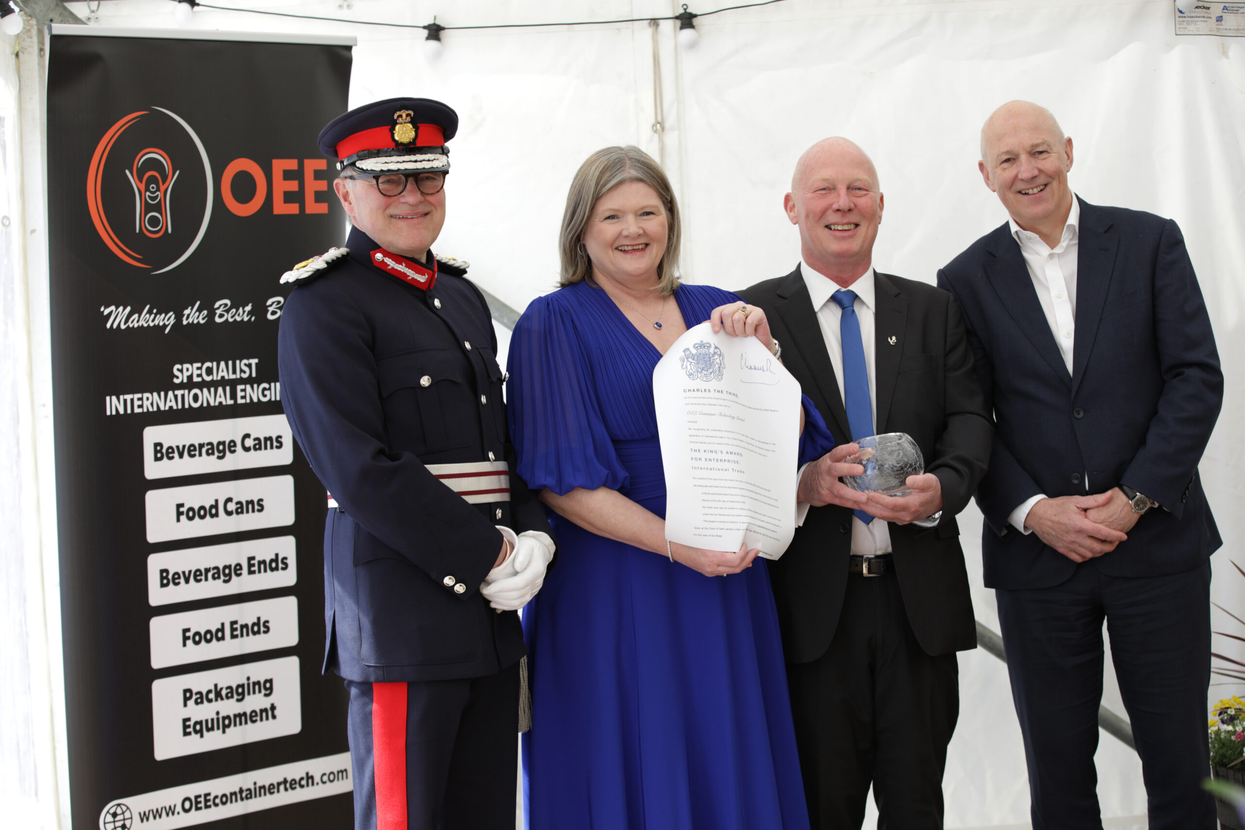Mr. Alexander Scott, His Majesty’s Lord-Lieutenant of Cumbria, Mrs. Susan Jones, Managing Director, OEE, Mr. Bruce Jones, Managing Director, OEE & Mr. John Stevenson, Conservative MP for Carlisle